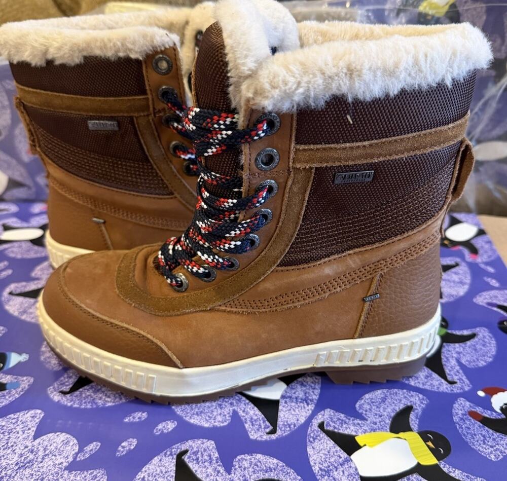 PAJAR KOREY COGNAC Winter Waterproof & Insulated Boots Sz 7-7.5